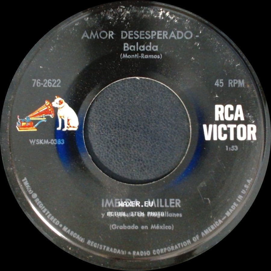 Imelda Miller Y Orquesta De Chucho Ferrer / Imelda Miller - Vacio - Bolero / Amor Desesperado - Balada side B