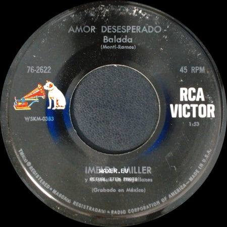 Imelda Miller Y Orquesta De Chucho Ferrer / Imelda Miller - Vacio - Bolero / Amor Desesperado - Balada side B