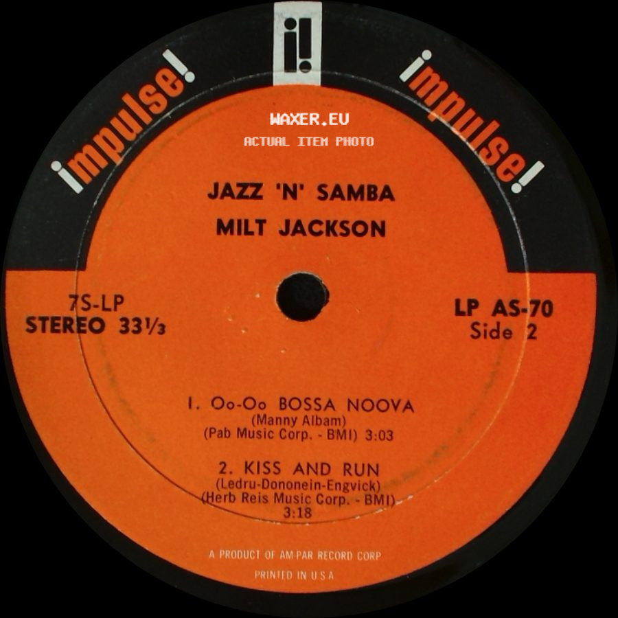 Milt Jackson - Jazz 'n' Samba / Jazz 'n' Samba side B