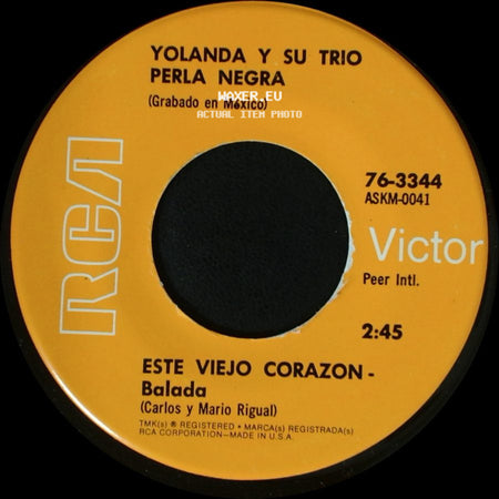 Yolanda Y Su Trio / Yolanda Y Su Trio Perla Negra - Perla Negra / Si Me Dejas De Querer side A