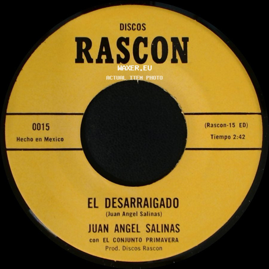 Juan Angel Salinas / Juan Angel Salinas Con El Conjunto Primavera - El Desarraigado / Frontera Tamaulipas side A
