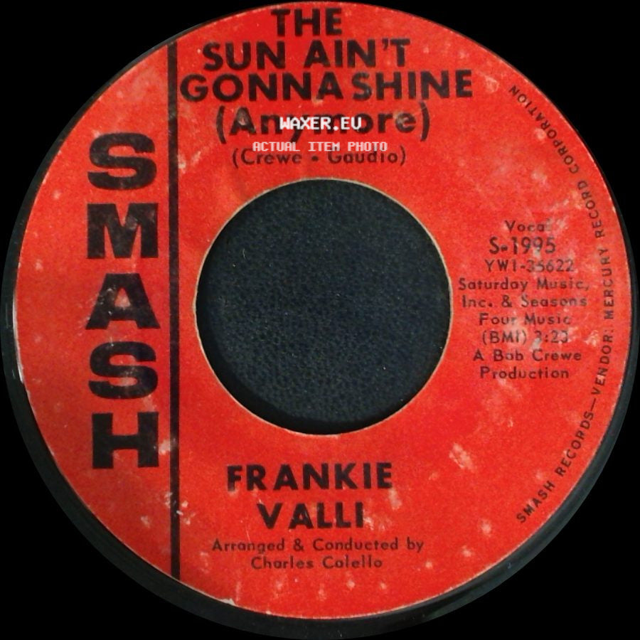 Frankie Valli - This Is Goodbye / The Sun Ain't Gonna Shine (Anymore) side B