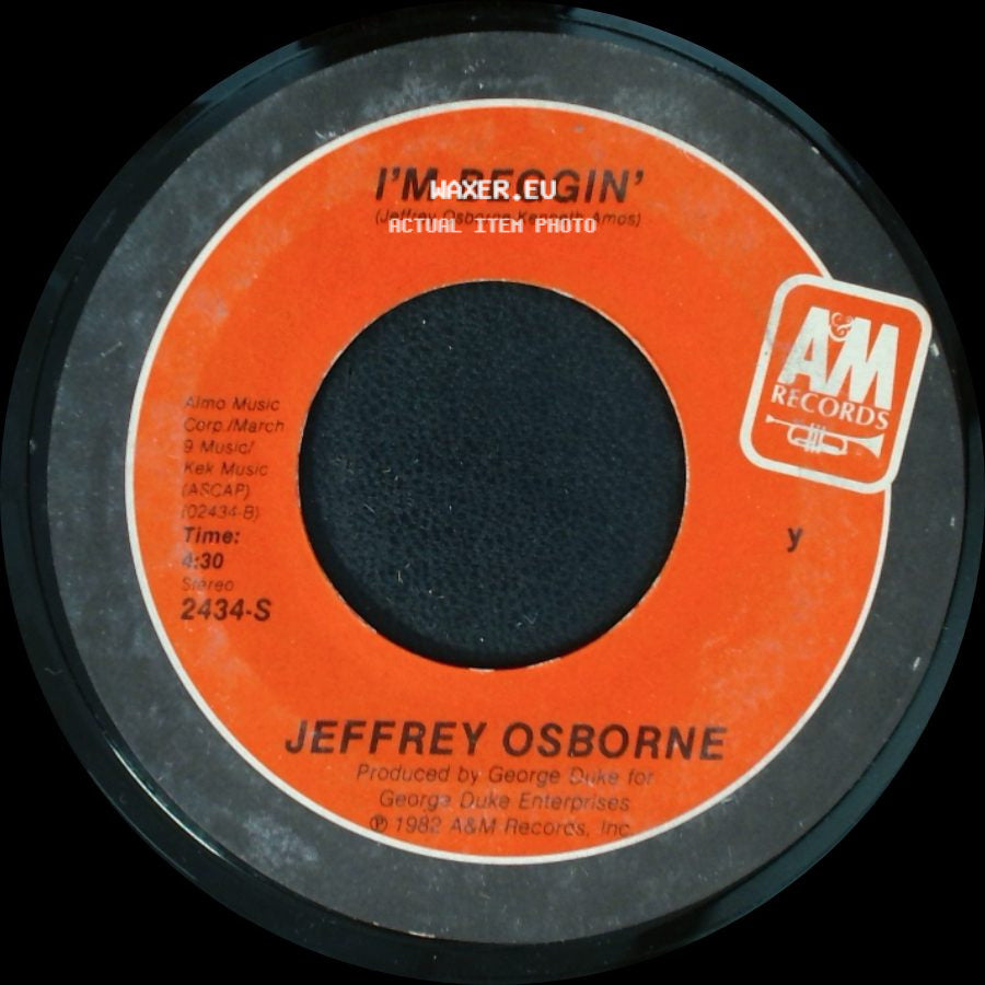 Jeffrey Osborne - On The Wings Of Love / I'm Beggin' side B