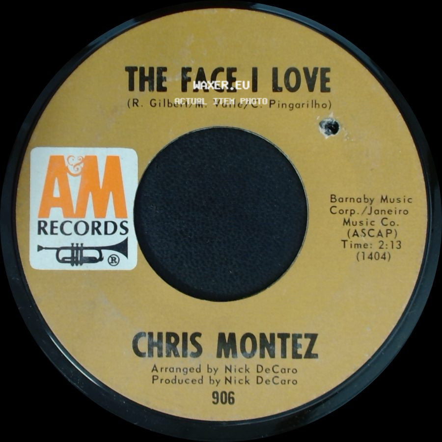 Chris Montez - Once In Awhile / The Face I Love side B