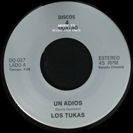 Los Tukas / Polo - Un Adios / El Ultimo Beso "Last Kiss" side A