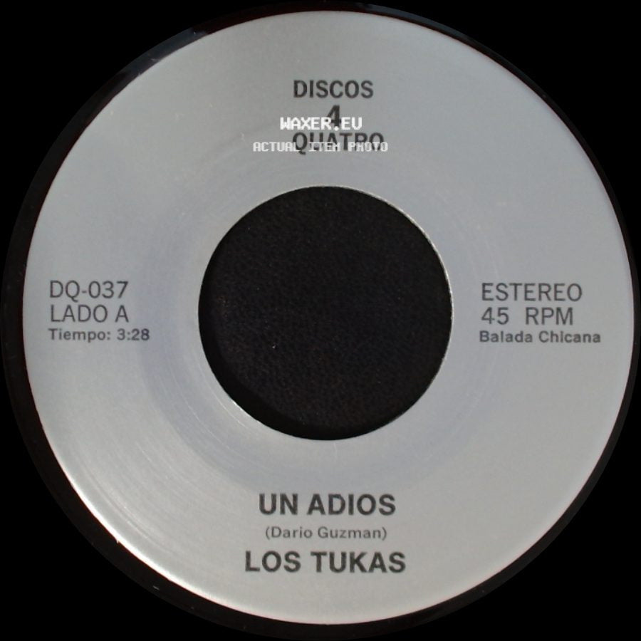 Los Tukas / Polo - Un Adios / El Ultimo Beso "Last Kiss" side A