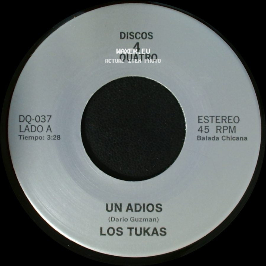 Los Tukas / Polo - Un Adios / El Ultimo Beso "Last Kiss" side A