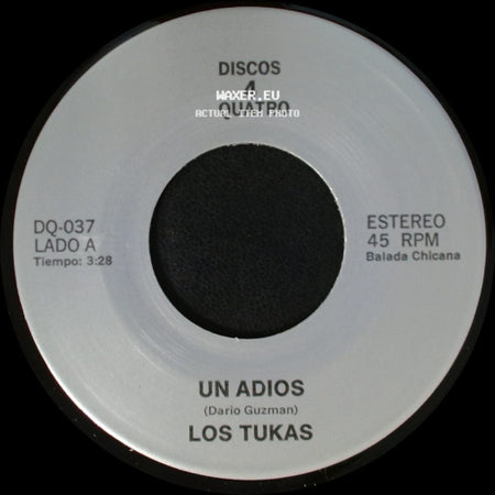 Los Tukas / Polo - Un Adios / El Ultimo Beso "Last Kiss" side A