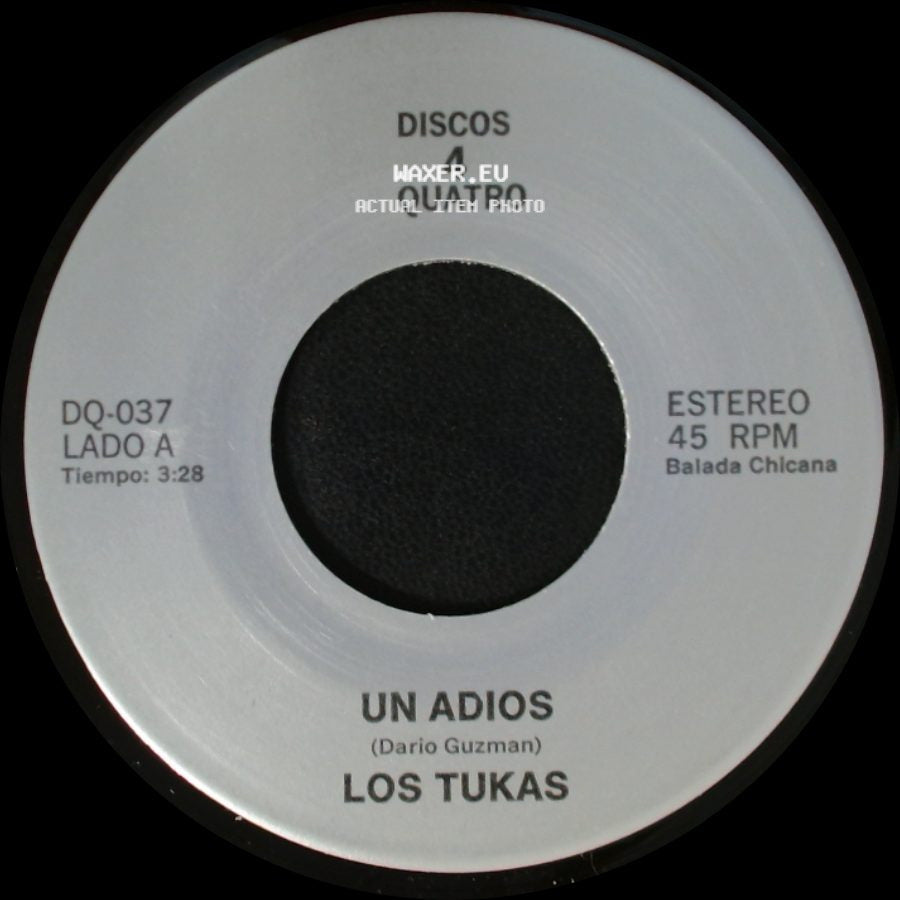 Los Tukas / Polo - Un Adios / El Ultimo Beso "Last Kiss" side A