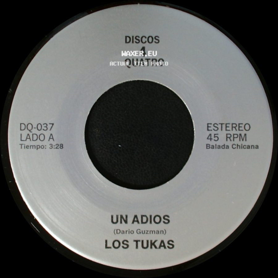 Los Tukas / Polo - Un Adios / El Ultimo Beso "Last Kiss" side A
