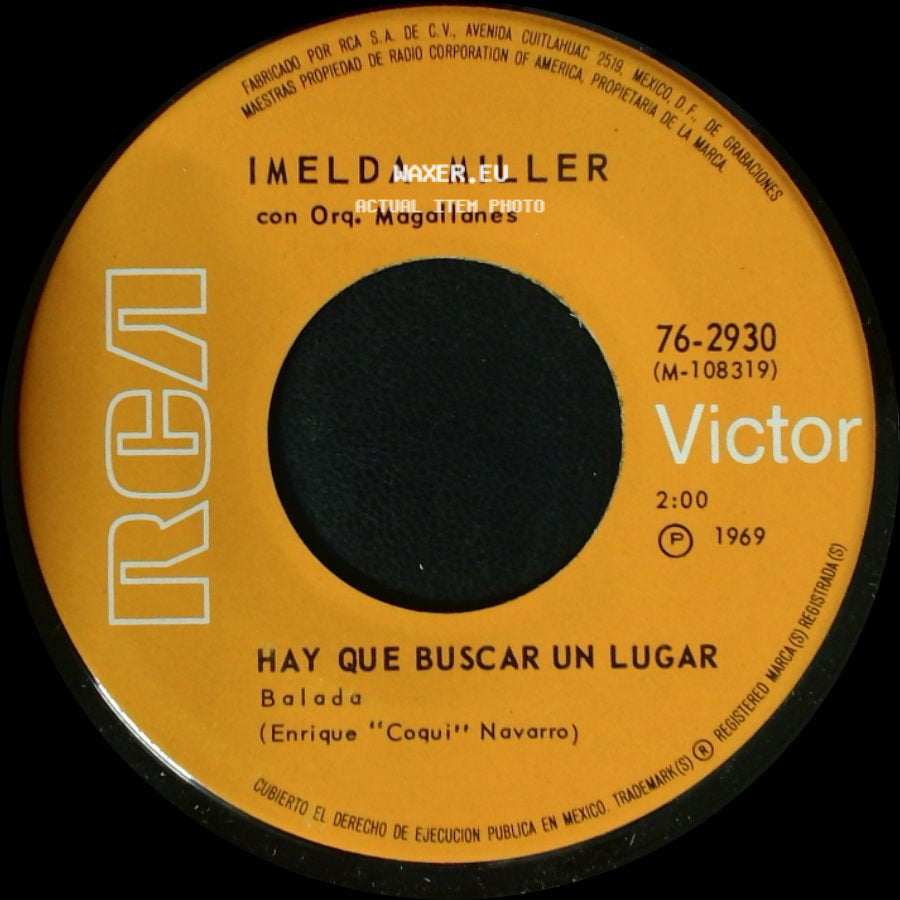 Imelda Miller Con Orq. Magallanes - Hay Que Buscar Un Lugar / Todo Pasara side A
