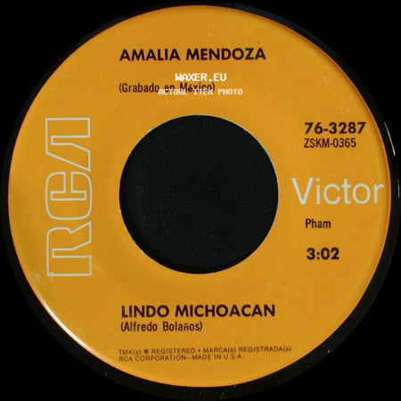 Amalia Mendoza - Lastima / Lindo Michoacan side B