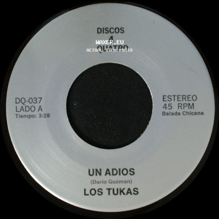 Los Tukas / Polo - Un Adios / El Ultimo Beso "Last Kiss" side A