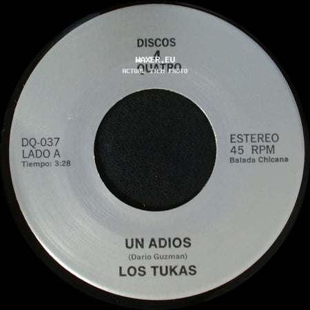 Los Tukas / Polo - Un Adios / El Ultimo Beso "Last Kiss" side A