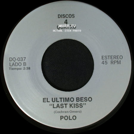 Los Tukas / Polo - Un Adios / El Ultimo Beso "Last Kiss" side B
