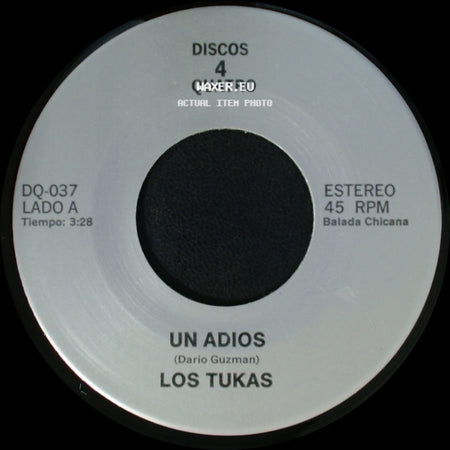 Los Tukas / Polo - Un Adios / El Ultimo Beso "Last Kiss" side A