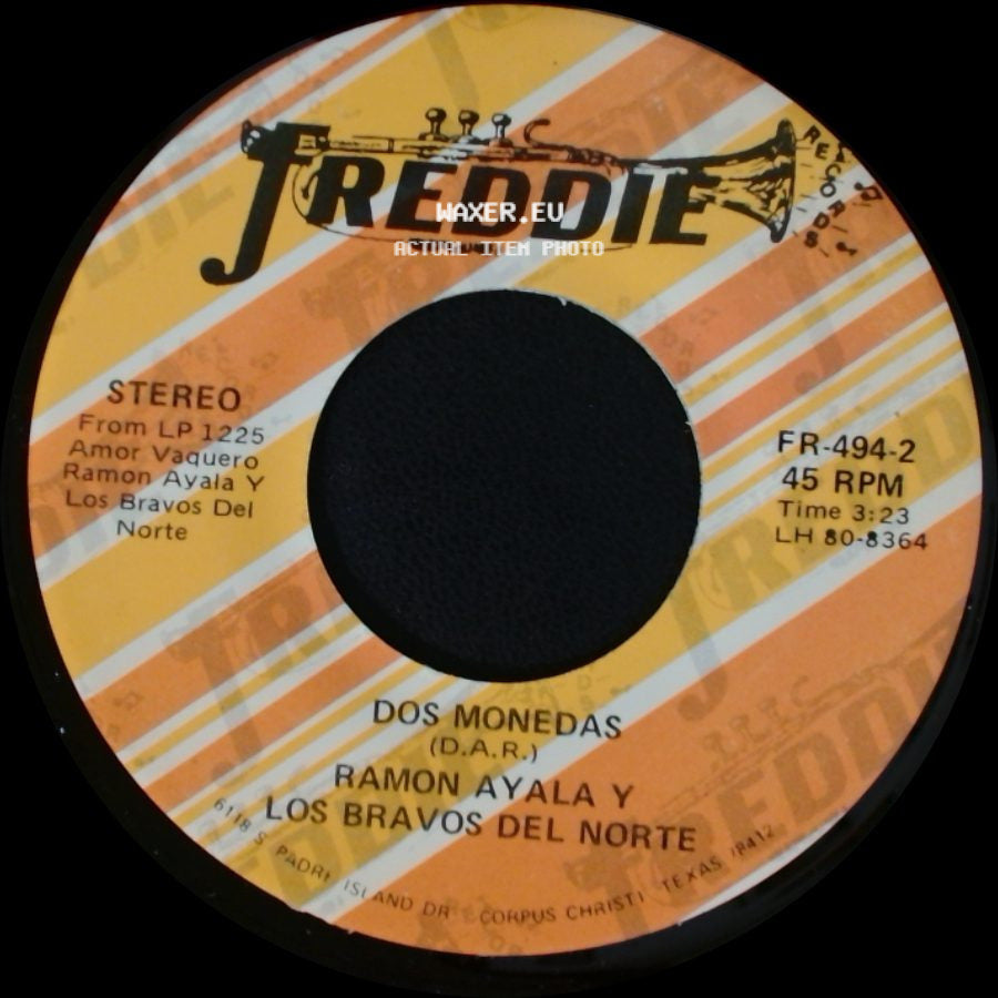 Ramon Ayala Y Los Bravos Del Norte - Amor Vaquero / Dos Monedas side B