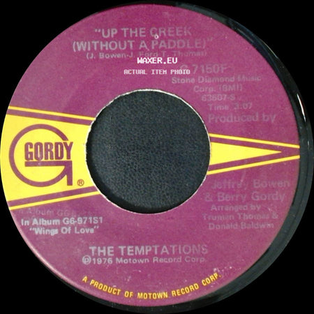 The Temptations - Darling, Stand By Me (Song For My Woman) / Up The Creek (Without A Paddle) side B