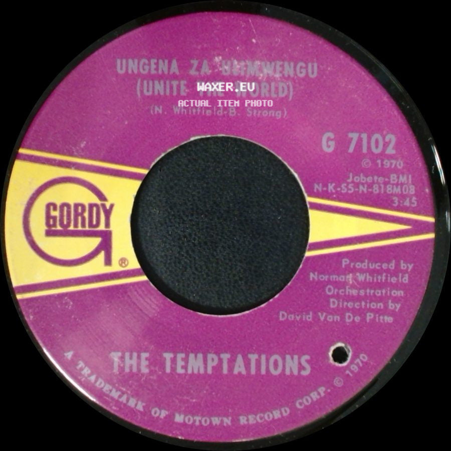 The Temptations - Hum Along And Dance / Ungena Za Ultmwengu (Unite The World) side B