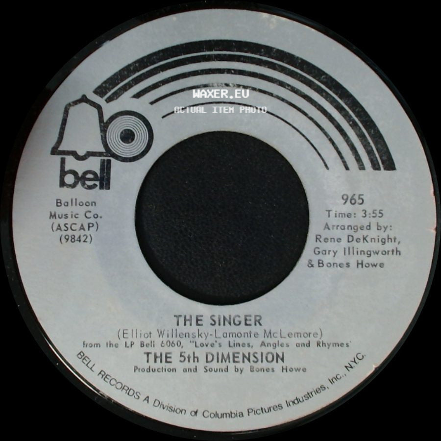 The 5Th Dimension - Love's Lines, Angles And Rhymes / The Singer side B