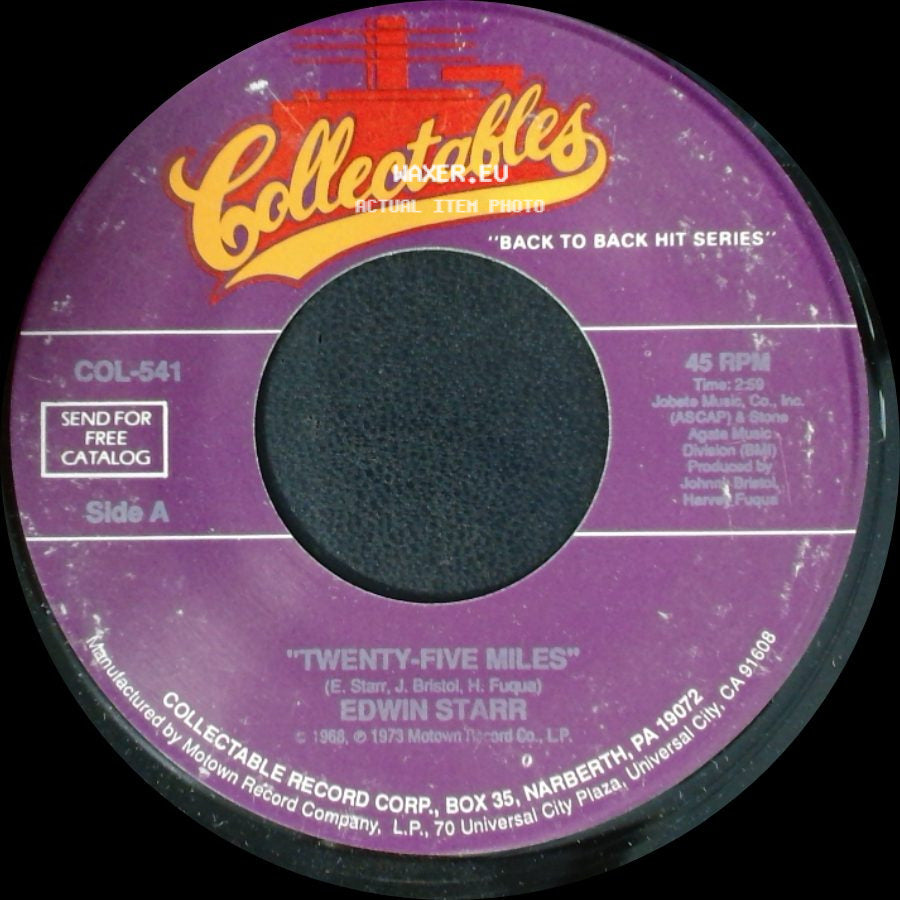 Edwin Starr - Twenty-Five Miles / Funky Music Sho Nuff Turns Me On side A