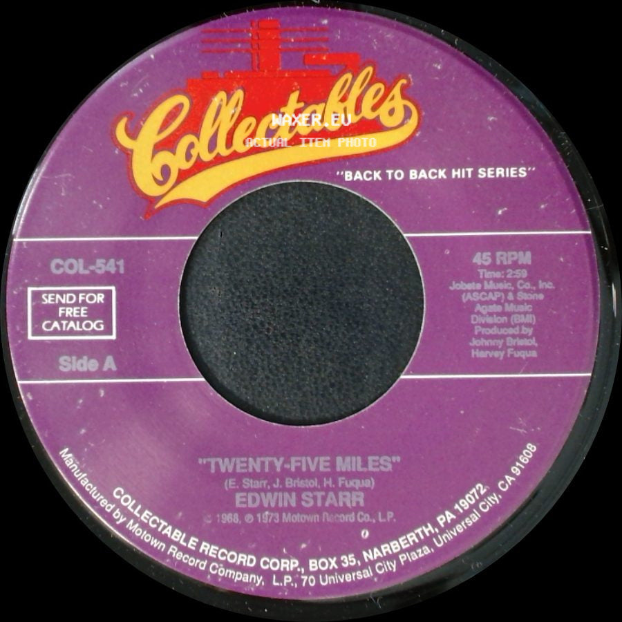 Edwin Starr - Twenty-Five Miles / Funky Music Sho Nuff Turns Me On side A