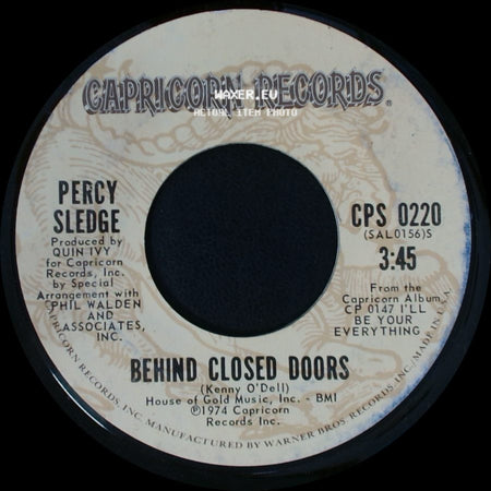 Percy Sledge - If This Is The Last Time / Behind Closed Doors side B