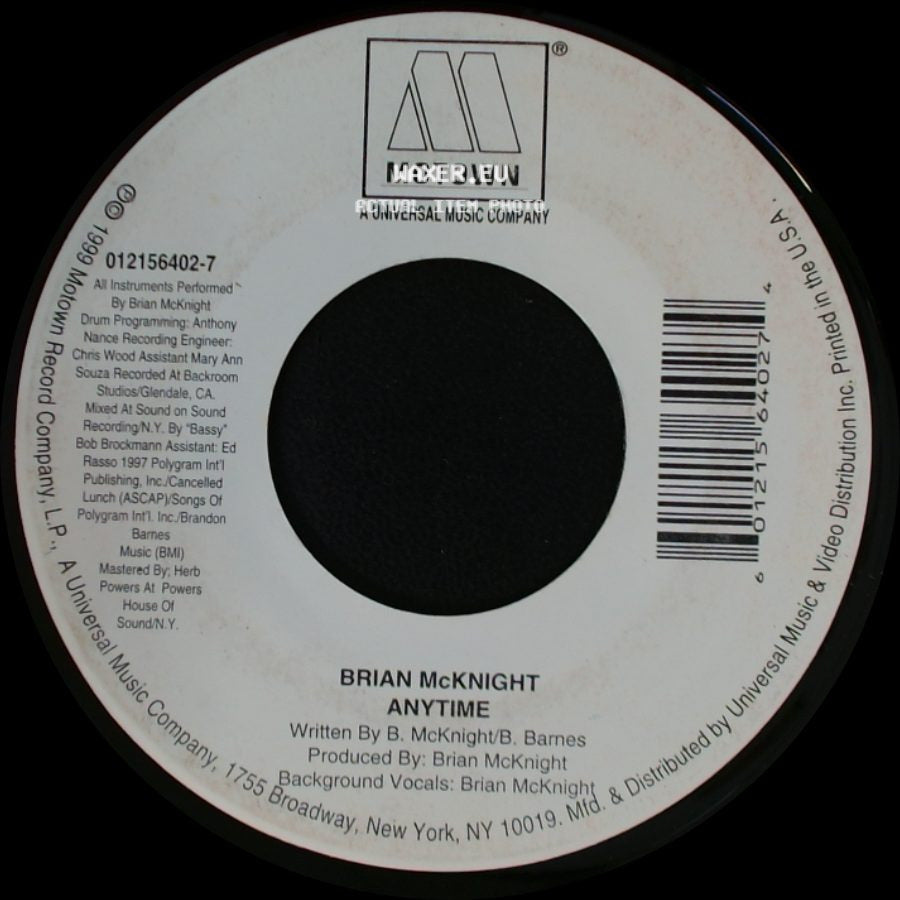 Brian Mcknight - Anytime / Back At One side A