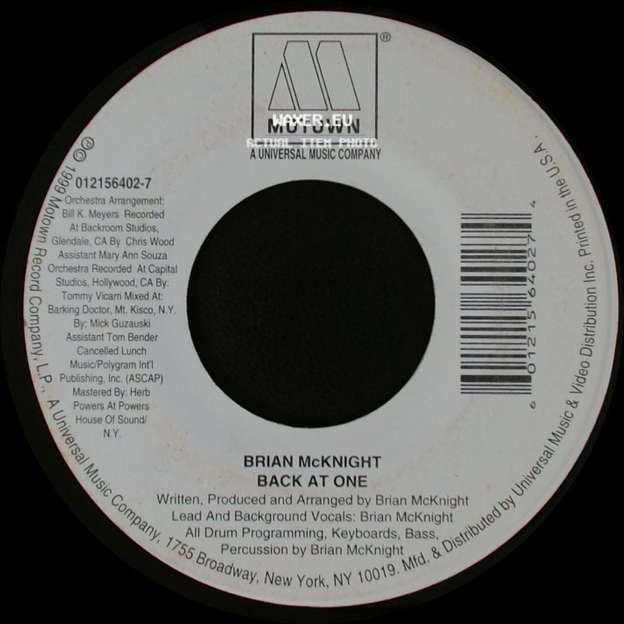 Brian Mcknight - Anytime / Back At One side B