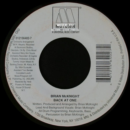 Brian Mcknight - Anytime / Back At One side B