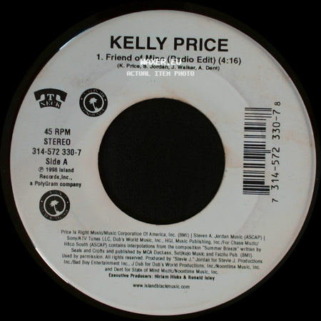 Kelly Price - Friend Of Mine (Radio Edit) / Soul Of A Woman side A