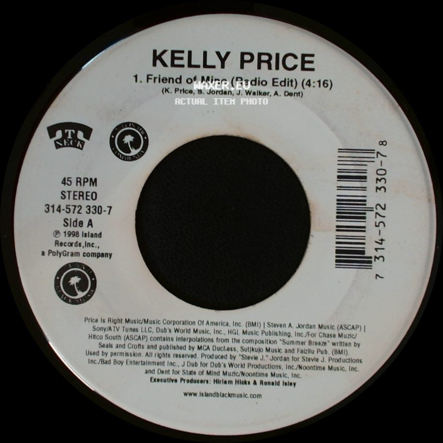 Kelly Price - Friend Of Mine (Radio Edit) / Soul Of A Woman side A