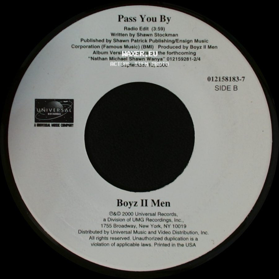 Boyz Ii Men - Pass You By / Pass You By side B