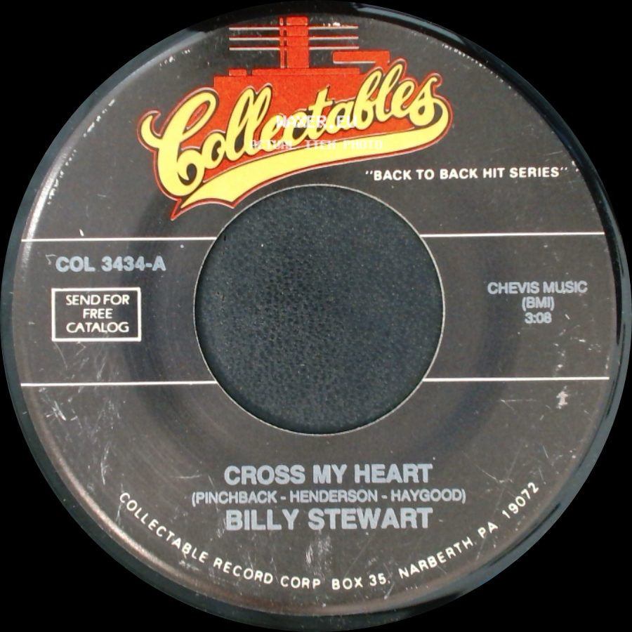 The Knight Bros. / Billy Stewart - Temptation 'bout To Get Me / Cross My Heart side B
