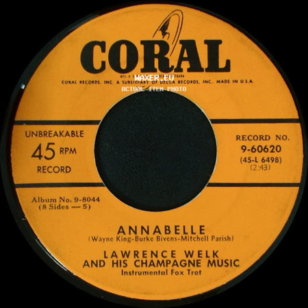 Lawrence Welk And His Champagne Music - Mary Lou / Annabelle side B