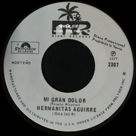 Hermanitas Aguirre - Cariño Norteño / Mi Gran Dolor side B