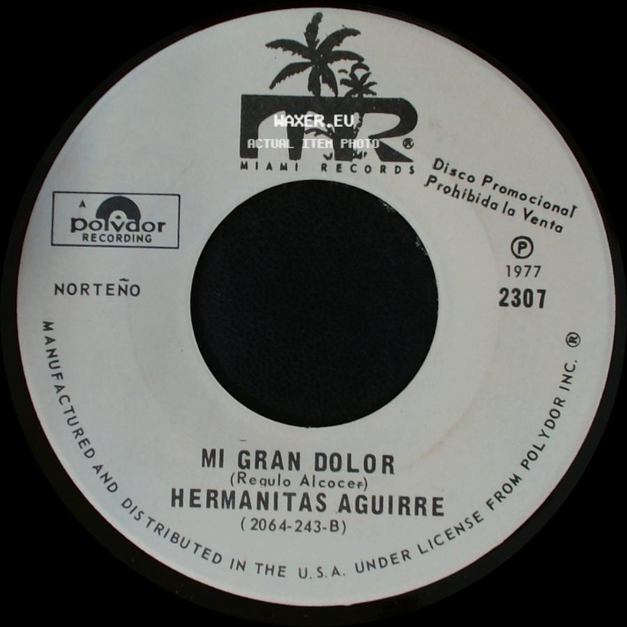 Hermanitas Aguirre - Cariño Norteño / Mi Gran Dolor side B