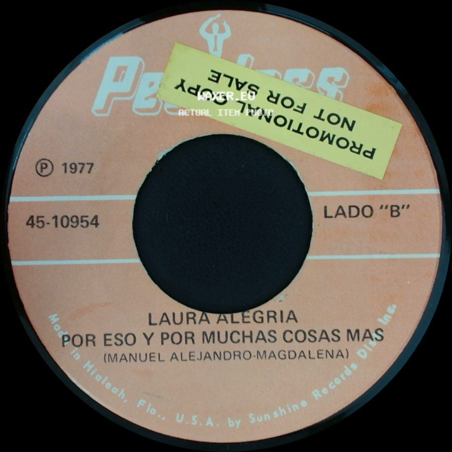Laura Alegria - Por Eso Y Por Muchas Cosas Mas / Quien Lo Va A Saber side A