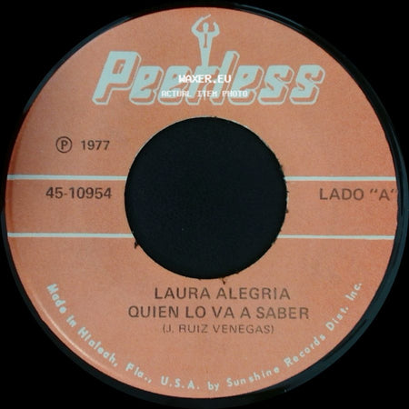 Laura Alegria - Por Eso Y Por Muchas Cosas Mas / Quien Lo Va A Saber side B