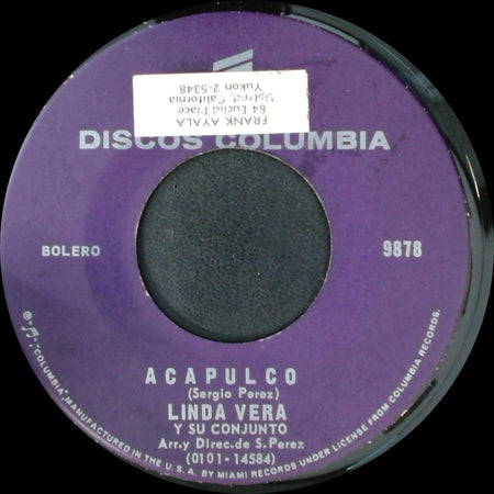 Linda Vera Y Su Conjunto - Que Bien Lo Haces / Acapulco side B