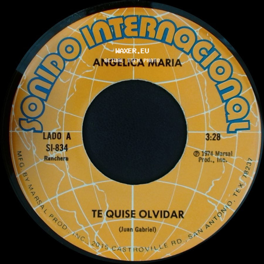 Angelica Maria - Te Quise Olvidar / Que El Mundo Ruede side A