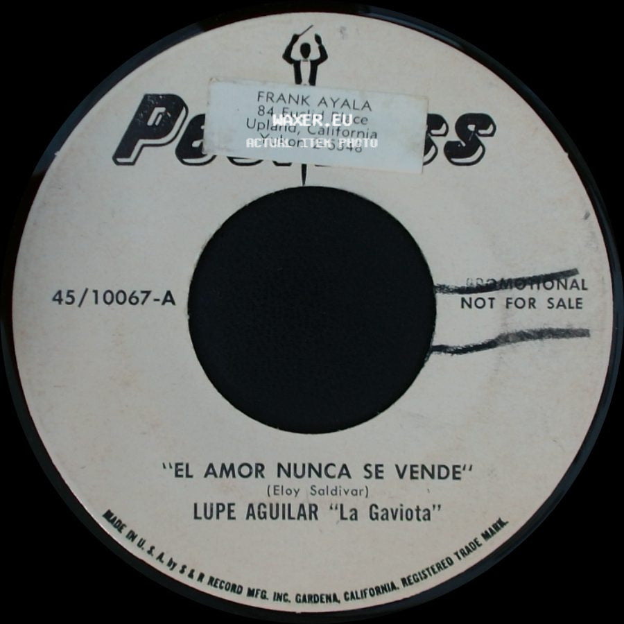 Lupe Aguilar "La Gaviota" - El Amor Nunca Se Vende / Puno Y Letra side A