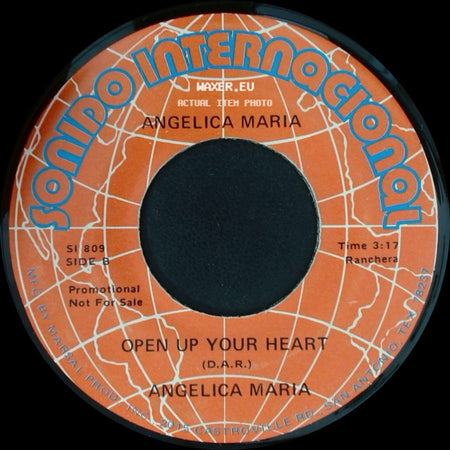 Angelica Maria - Tonto / Open Up Your Heart side B