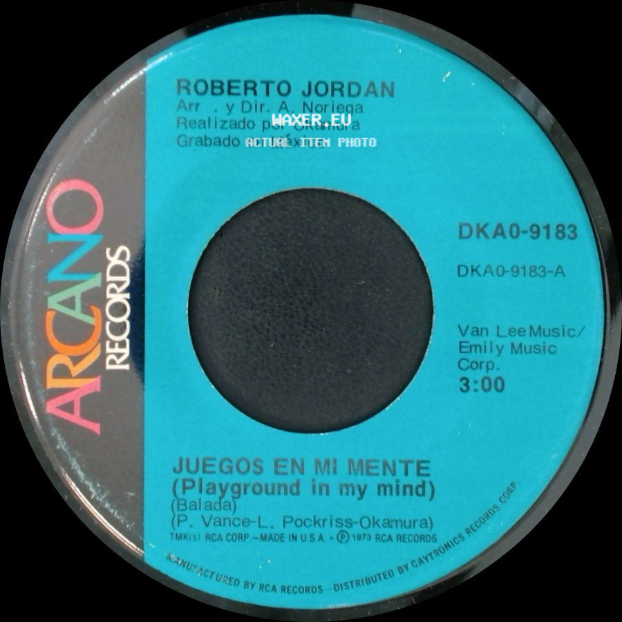 Roberto Jordan - Juegos En Mi Mente (Playground In My Mind) / July side A