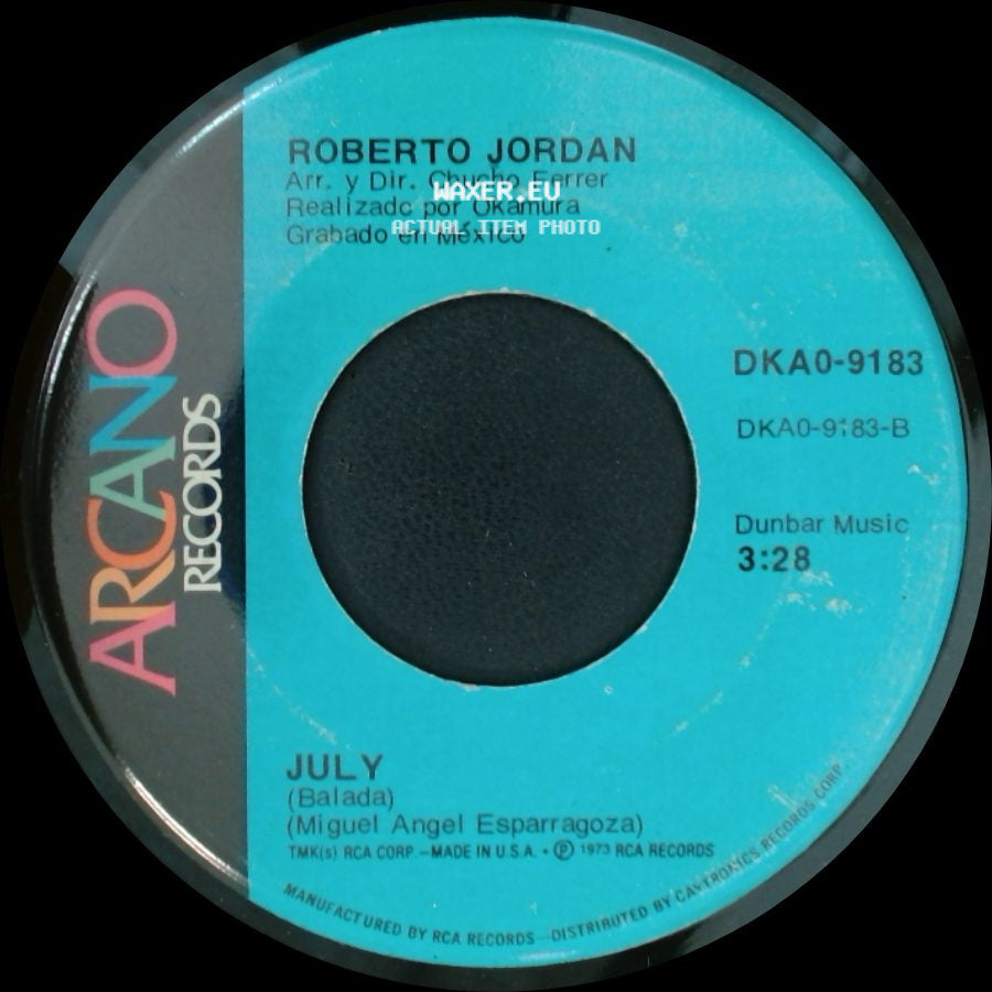 Roberto Jordan - Juegos En Mi Mente (Playground In My Mind) / July side B