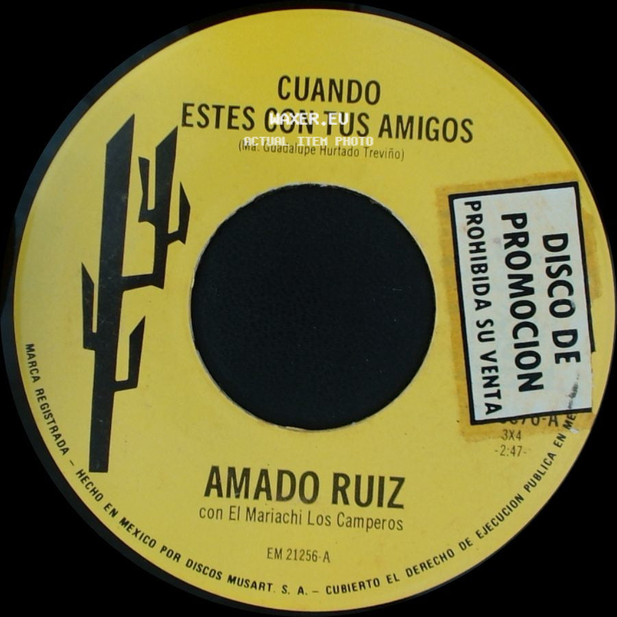 Amado Ruiz Con El Mariachi Los Camperos / Amado Ruiz - Como Un Cobarde / Cuando Estes Con Tus Amigos side B