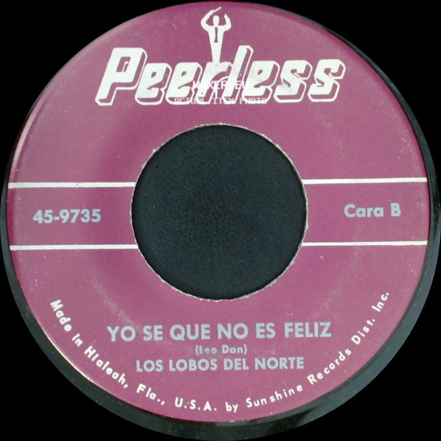 Los Lobos Del Norte - La Cobija / Yo Se Que No Es Feliz side B