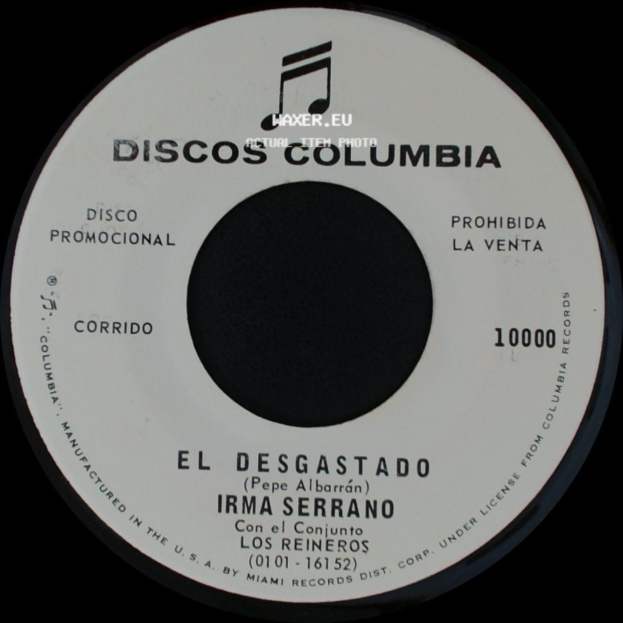 Irma Serrano - El Desgastado / El Amor No Se Vende side A