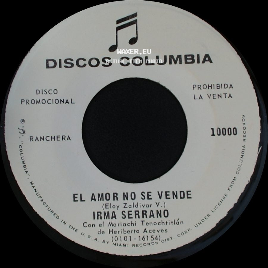 Irma Serrano - El Desgastado / El Amor No Se Vende side B