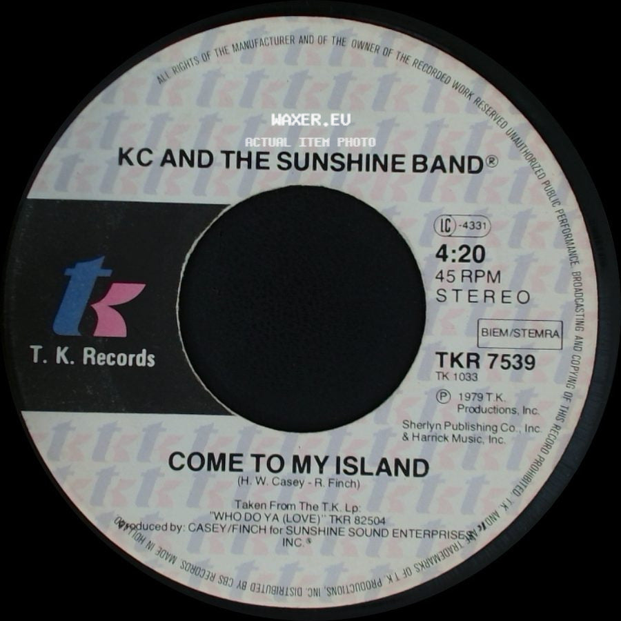 Kc And The Sunshine Band - Come To My Island / Do You Wanna Go Party side A